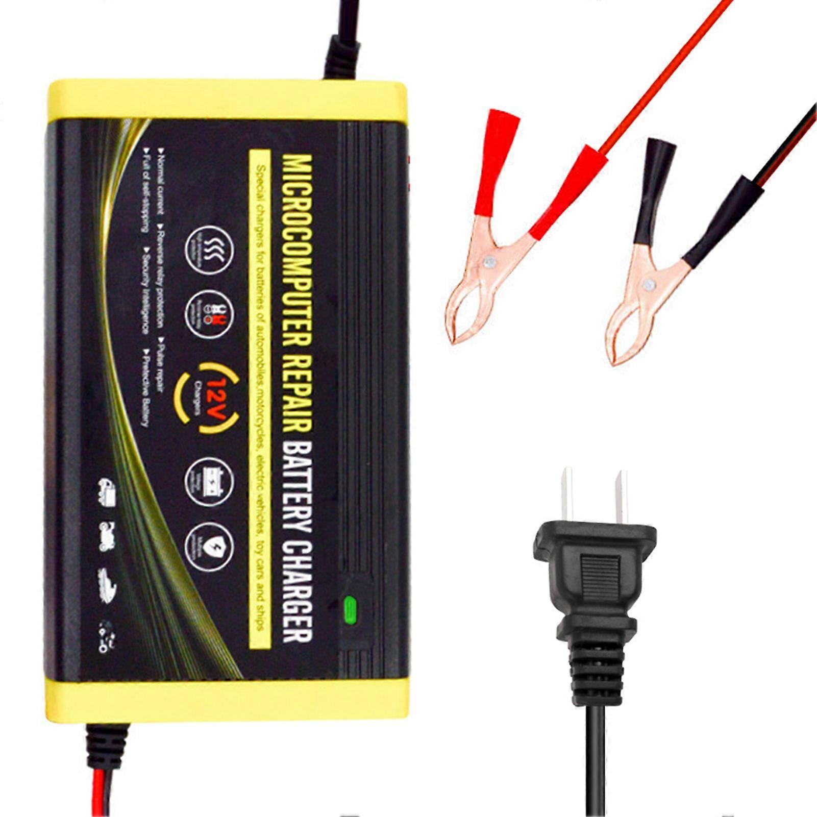 12V 6A intelligent lader for blysyre og tørre batterier