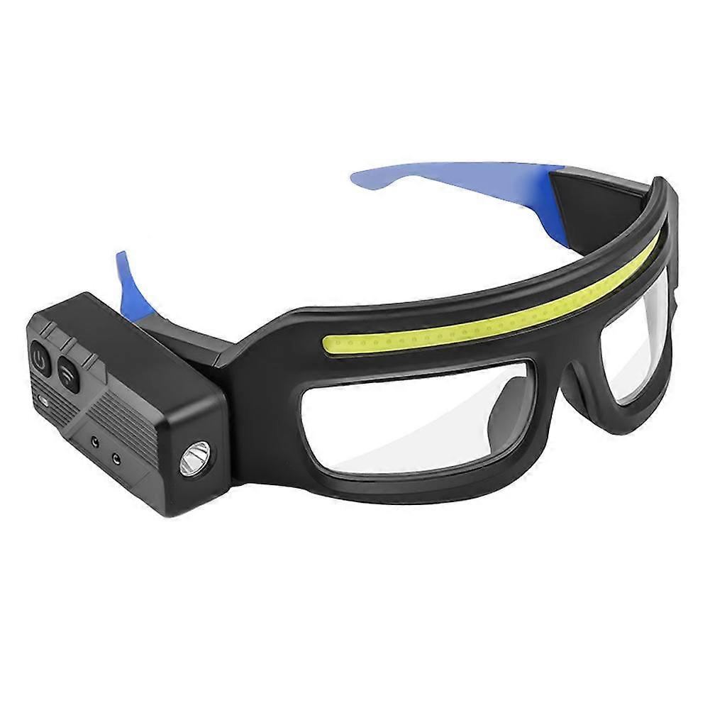 XTE Multifunction Glasses Lamp with Motion Sensor Dual Light Source for Hands-Free Outdoor Activities