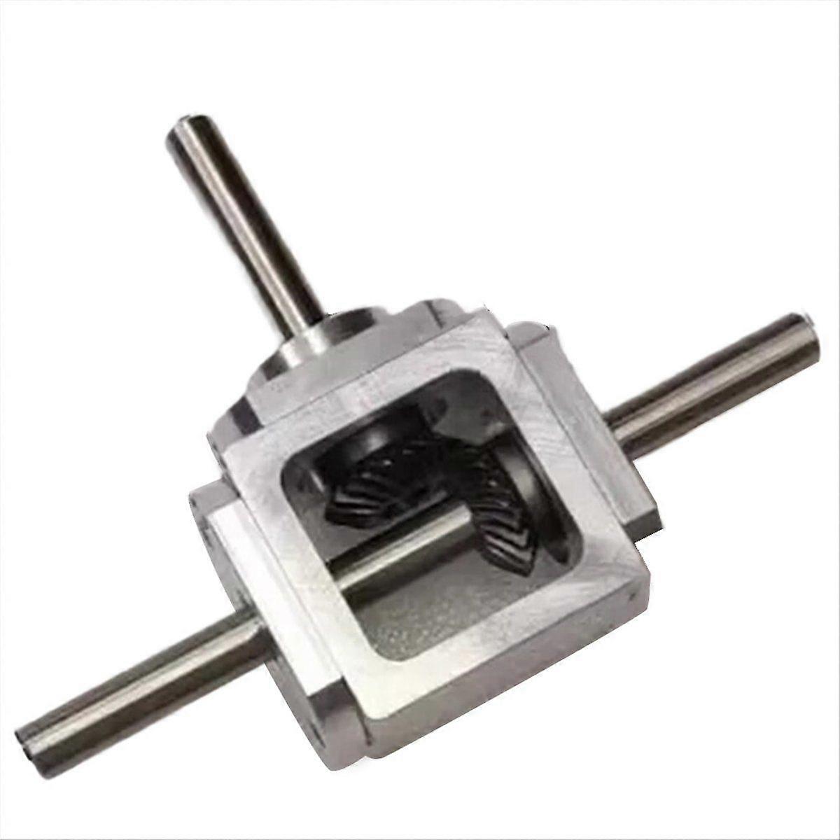 1:1 Commutator Right Angle Drive 1M 20T 8MM Spiral Bevel Gear Reducer Same Dual-Output
