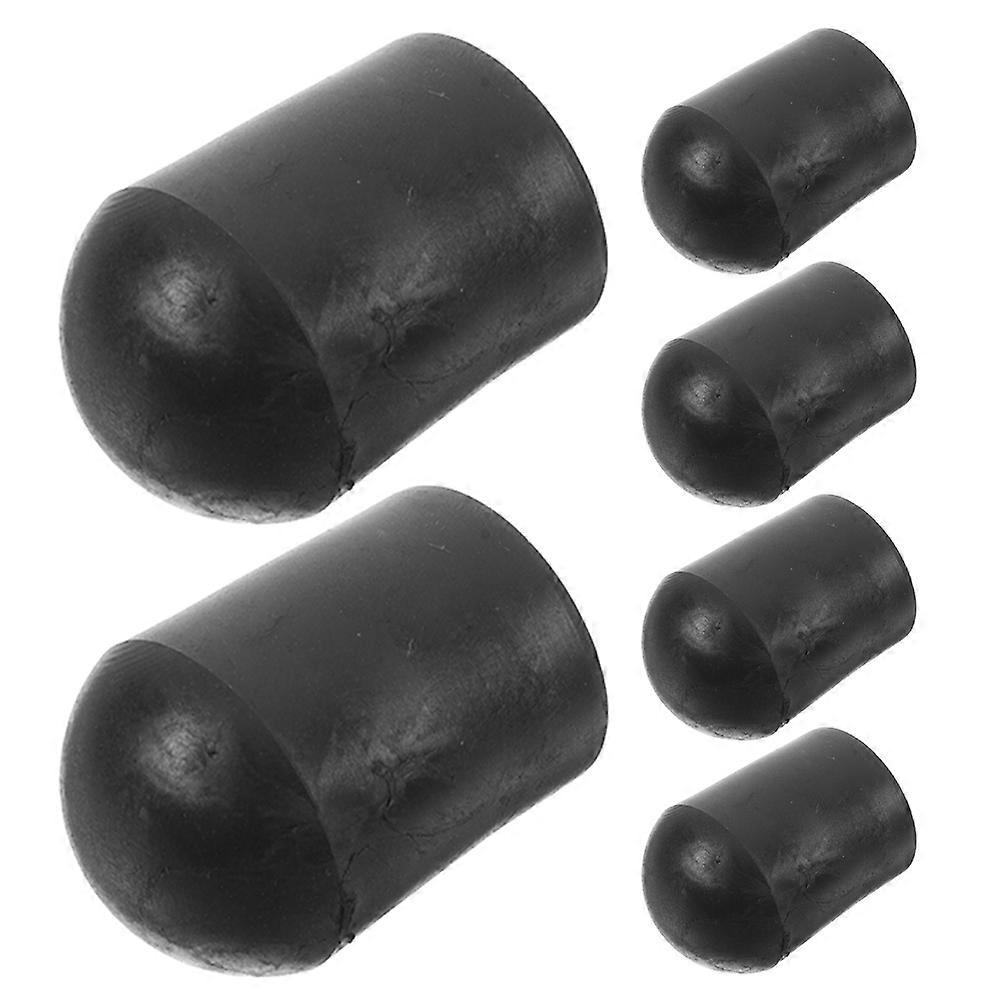 Portable Cello Endpin Stopper Rubber Tips for Stable Grip 6Pcs Set