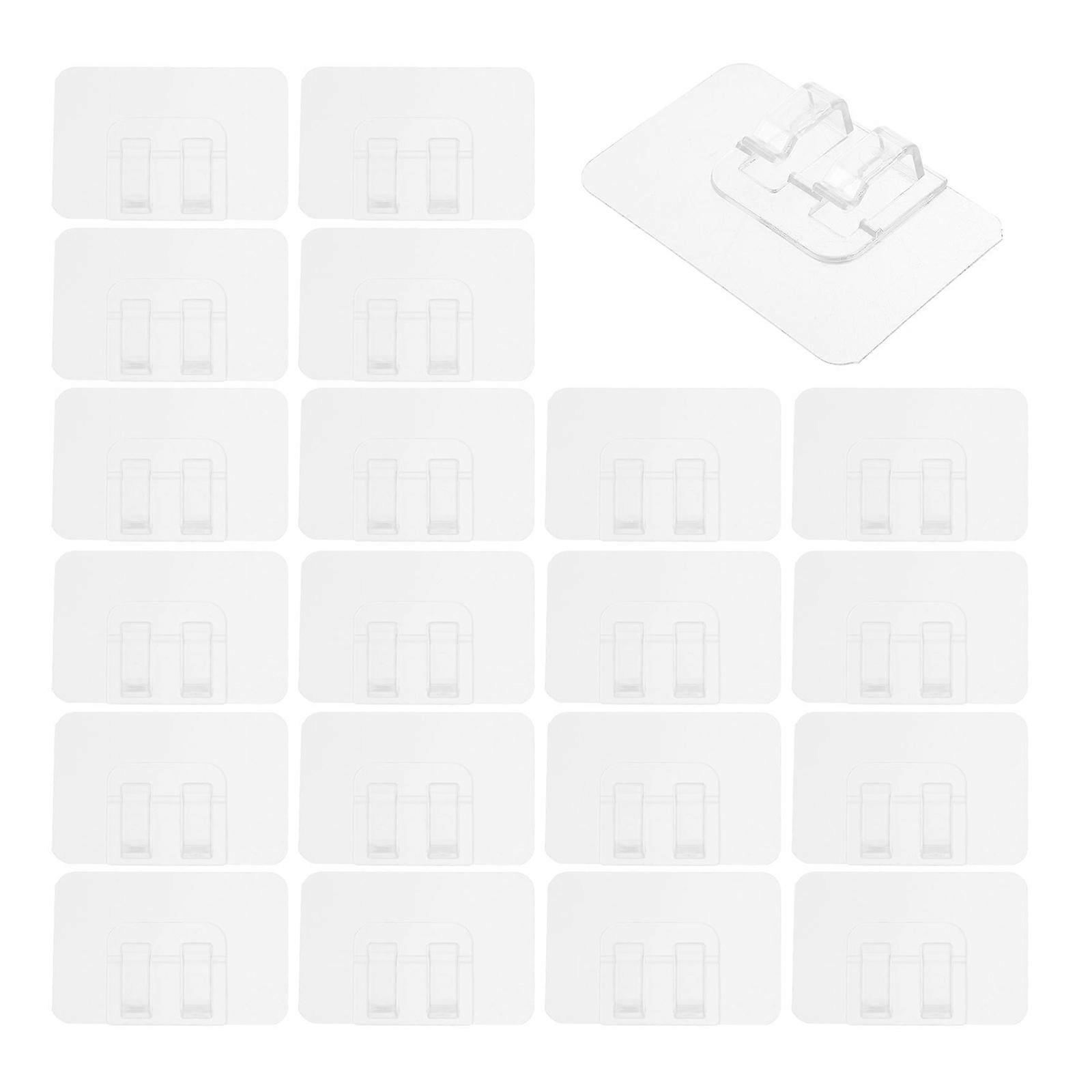 Transparent Christmas String Light Clips for Holding 100Pcs Patio Cord Holders