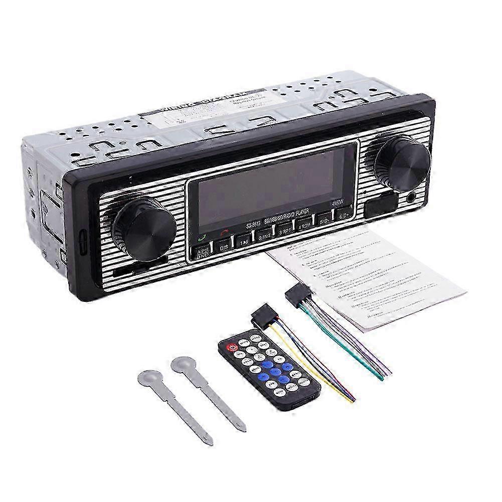 Vintage car radio with Bluetooth and MP3 player for retro vehicles