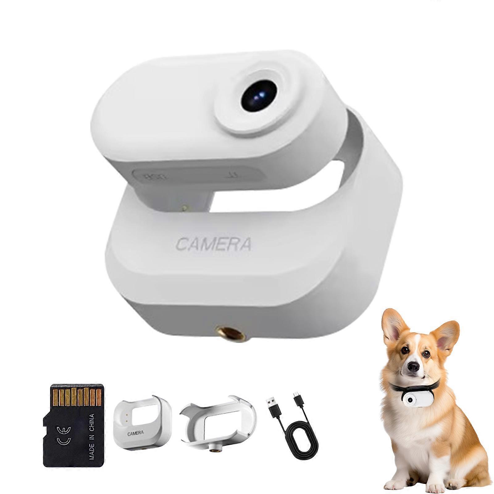 Pocket Sized Action Camera 12MP 1080P Resolution Magnetic Mount Motion Activated Sensors Cycling Pet Vlog Camera Device  White