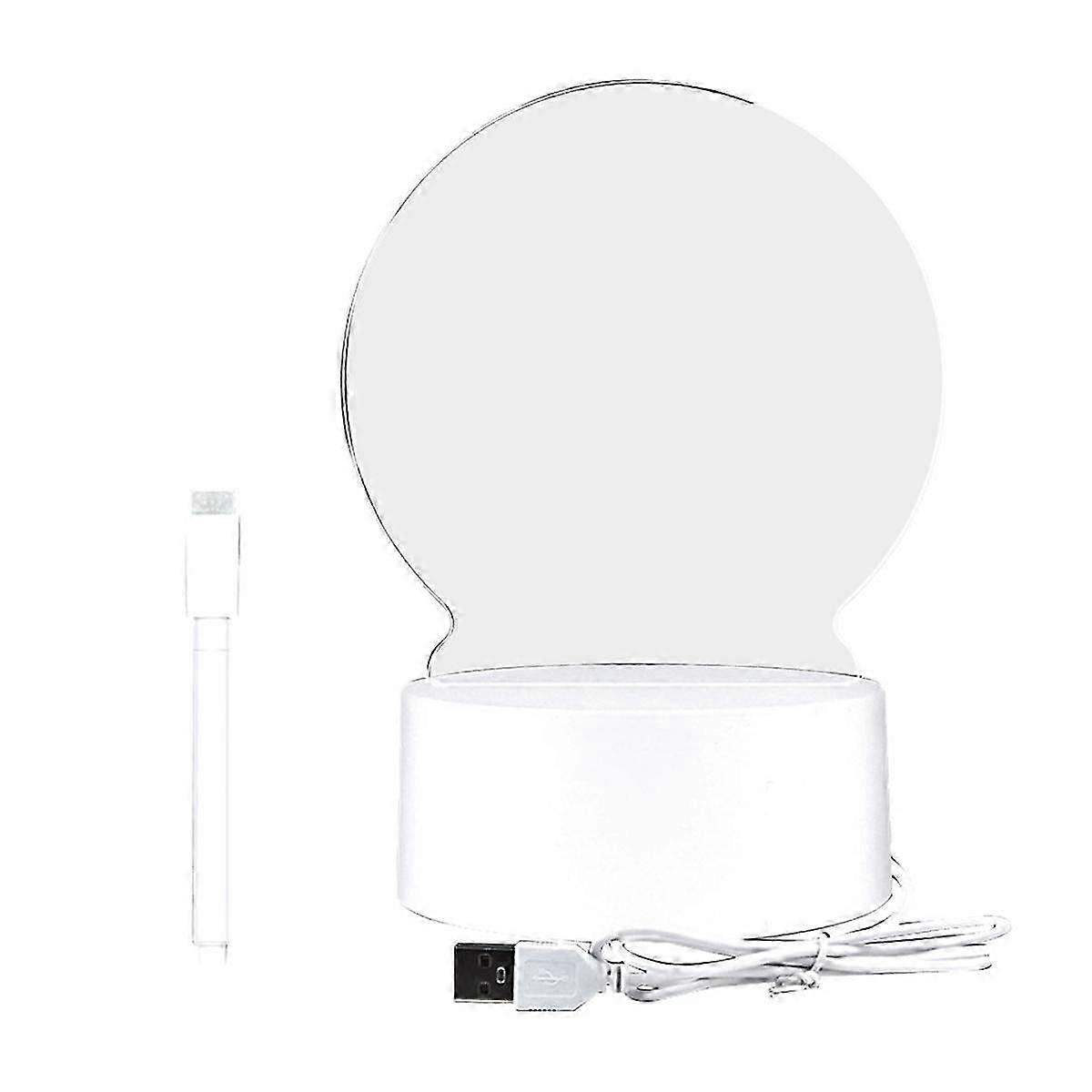 Glowing Acrylic Marker Board LED Illuminated Acrylic Dry Erase Board USB Powered