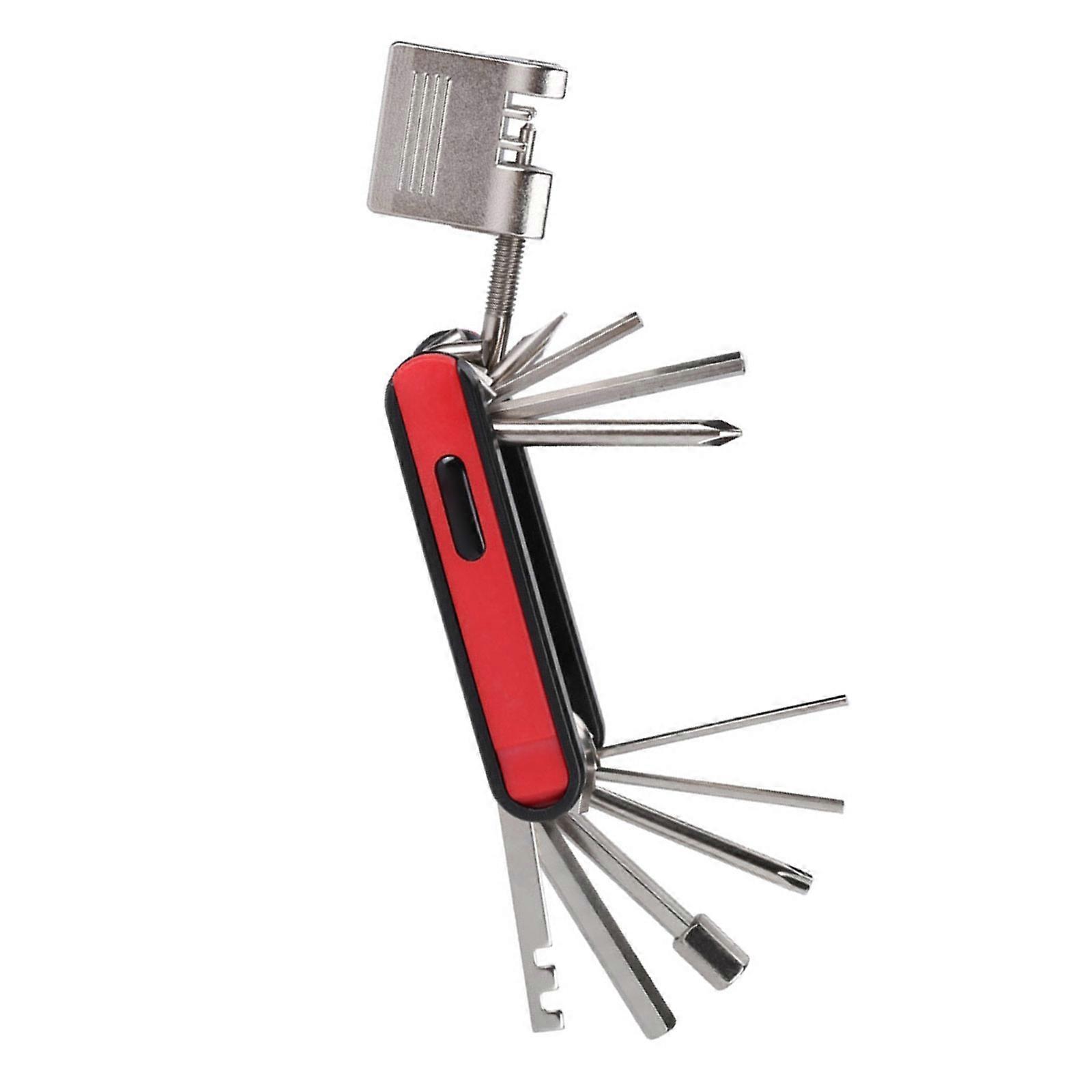 Compacts Bicycles Maintenance Set Quickly Release Driver And Lever Tool for Quick Repairs  Red