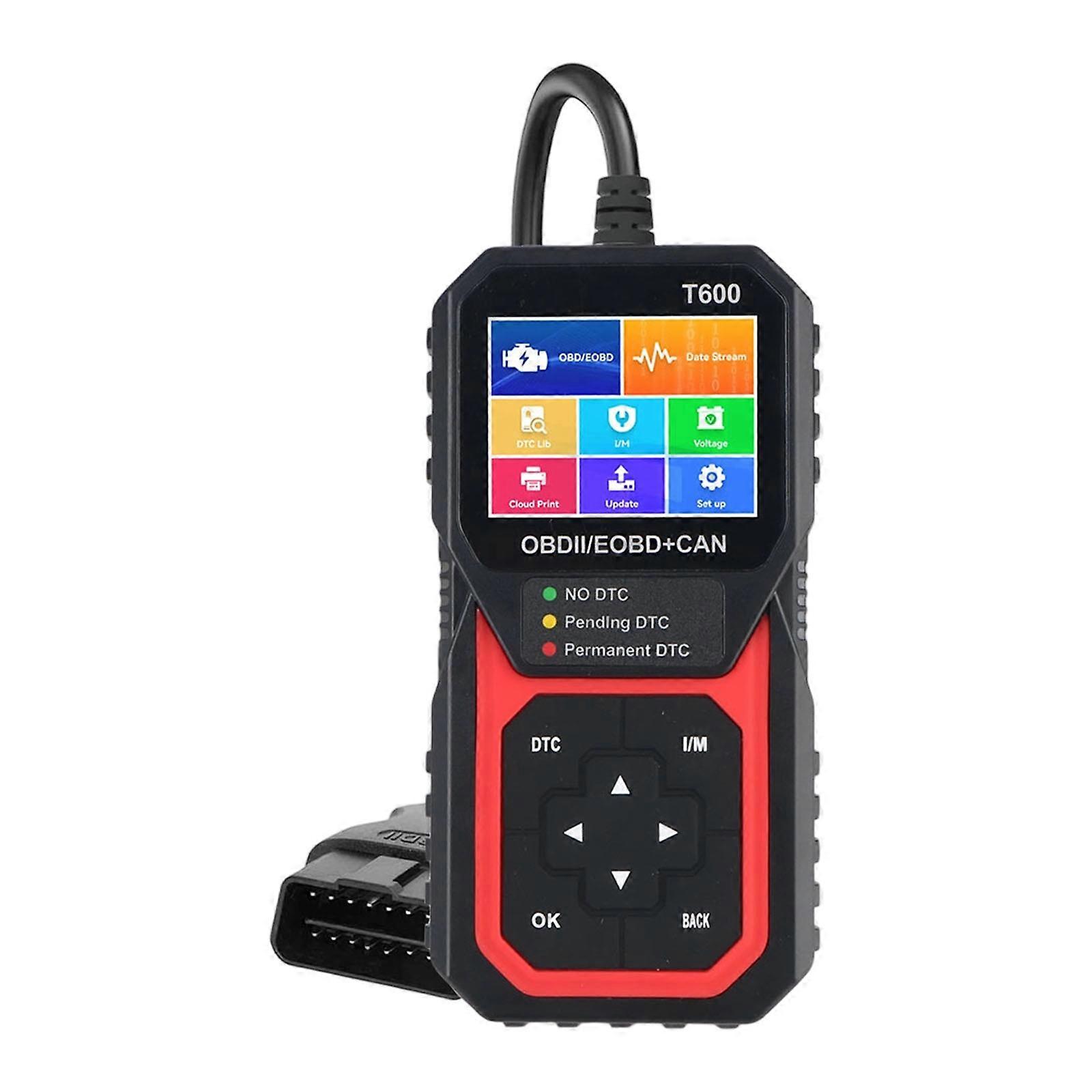 Easy Carry OBD2 Diagnostic Device Automotive Sensors Data Tool Automotive Lookup Repair Tool for Real Time Data Streams  Red