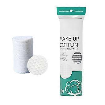 Dermatologisch geteste wattenschijfjes voor het verwijderen van make-up van stoffen. Snel absorberend wattenschijfje. Geschikt voor alle huidverzorgingsstappen. 1 verpakking/100 stuks. Veelkleurig.