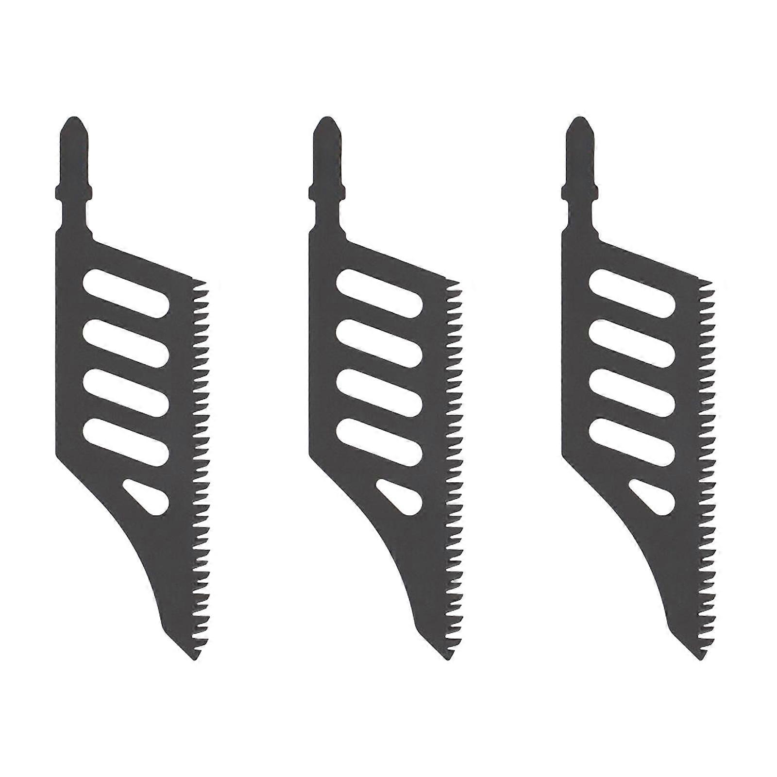 Heavy Duty T Shank Jigsaws Blade Carbon Steel Extended Length For Cut In Confined Space Furniture Cabinets Flush Cutting Multicolor