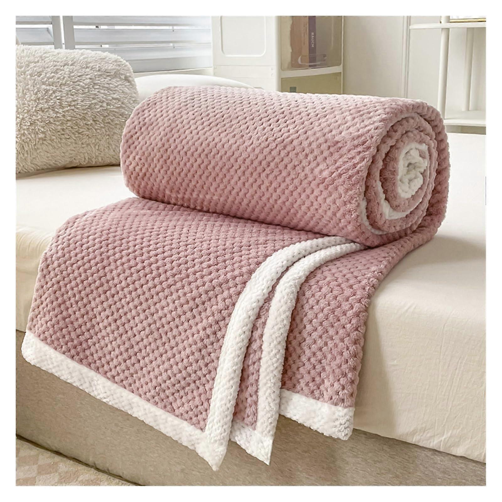 Throw Blanket Soft Sofa Cover for Bed Couch Office Nap, 150x200cm Grey