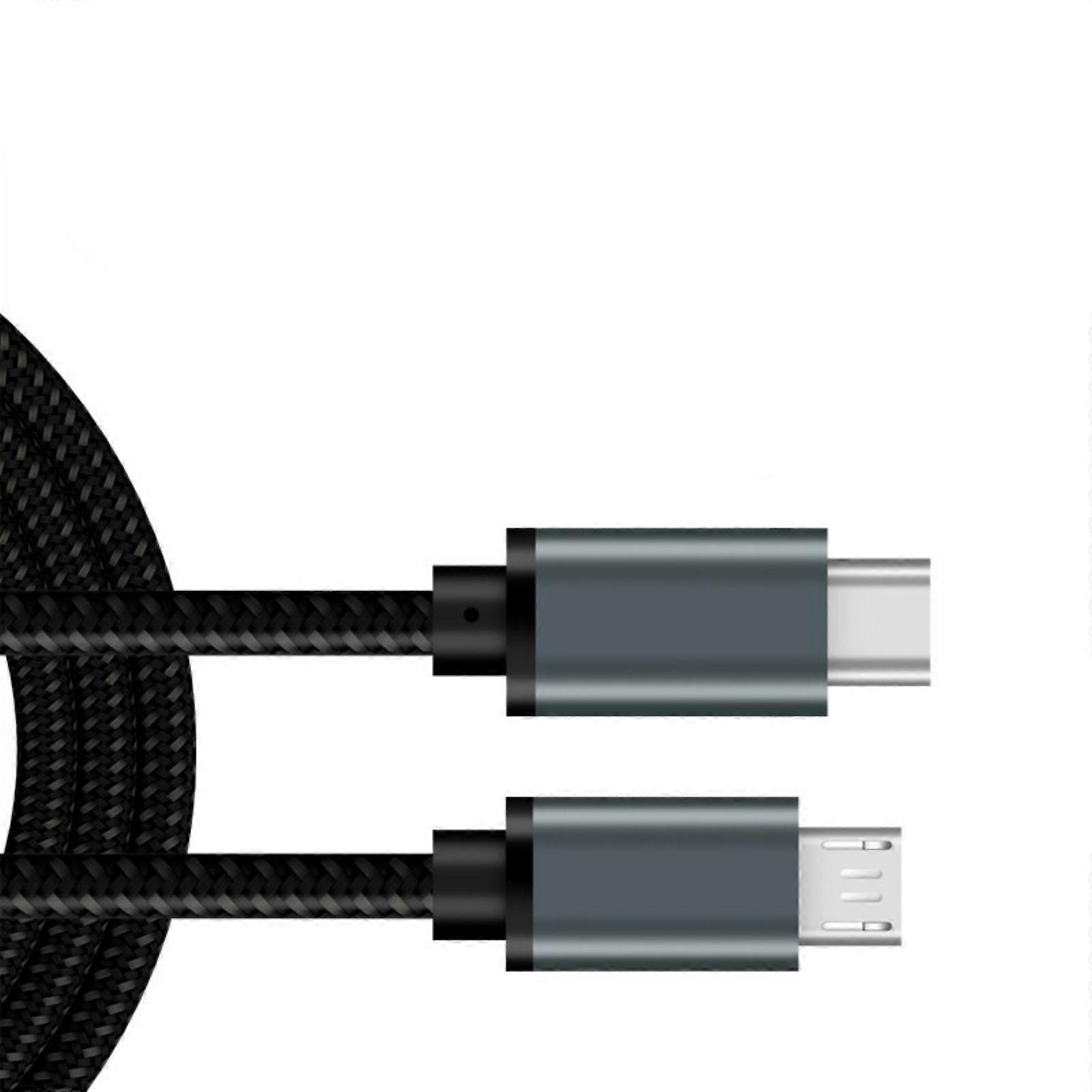 Fast Speed Type C To USB Charging Cable 480Mbps 2.4A Fast Charging Braided Cord for Various Phones And Tablets  Lead ash net