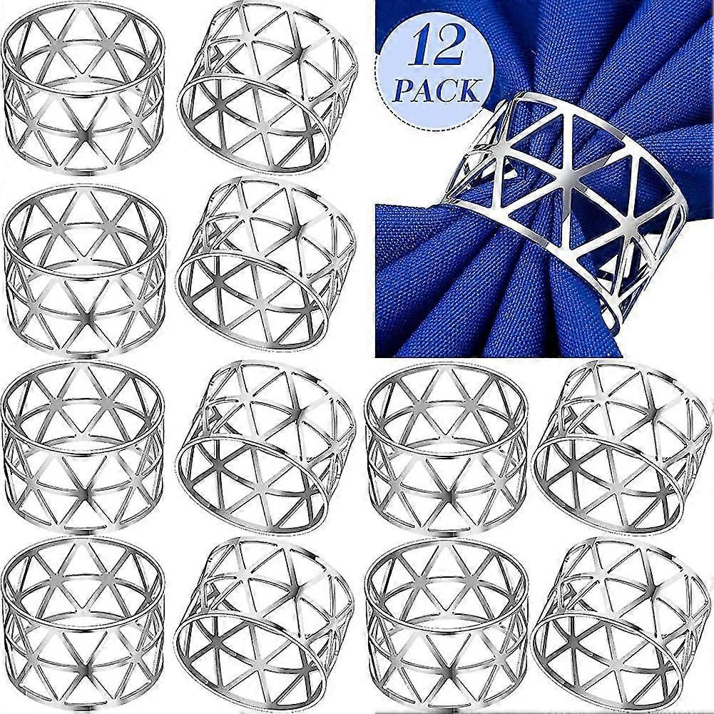 Δαχτυλίδια χαρτοπετσέτας, 12 κομμάτια κοίλα έξω δαχτυλίδια χαρτοπετσέτας κάτοχοι δαχτυλίδι χαρτοπετσέτας Serviette