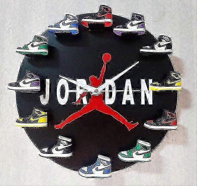 3D clock, basketball supplies 3D shoe model AJ1-12 generation wall clock