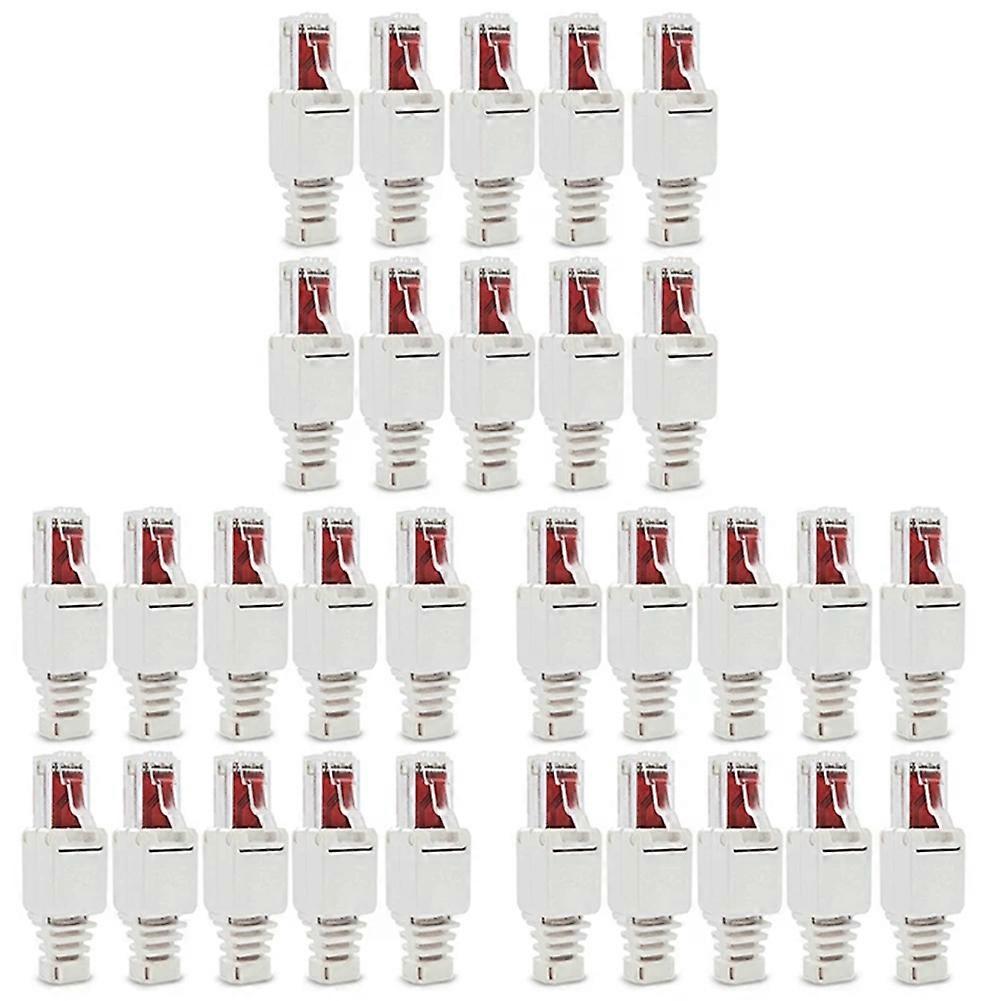 30PCS Network Plug Tool-Free RJ45 CAT6 LAN UTP Cable Plug Without Tools CAT5 CAT7 Installation Cable Patch Cable Tool