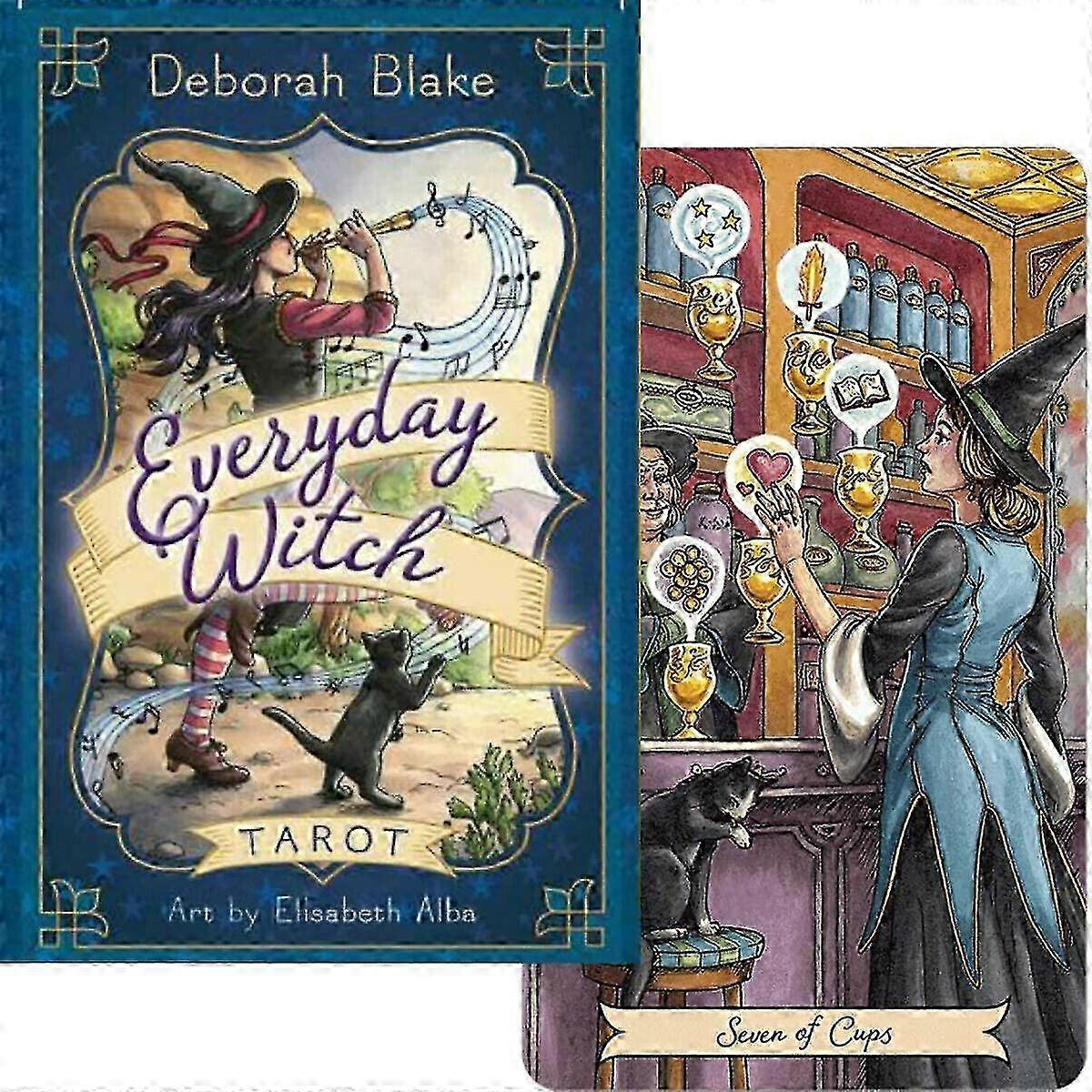 e Everyday Witch Tarot: A 78 Tarot Cards Deck English Version Divination Oracle