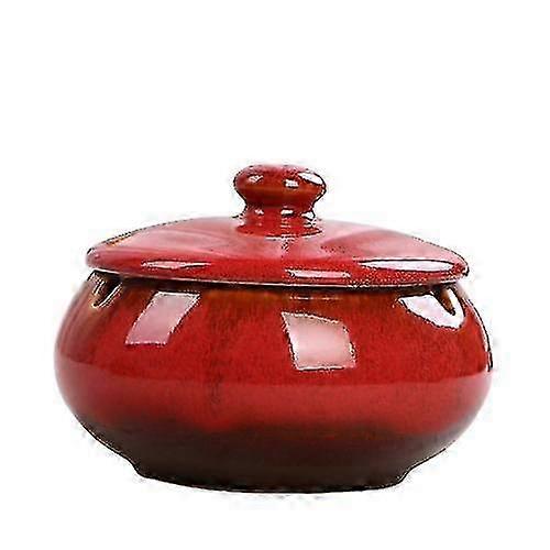 Lid ashtray for classic home decor and smoking needs