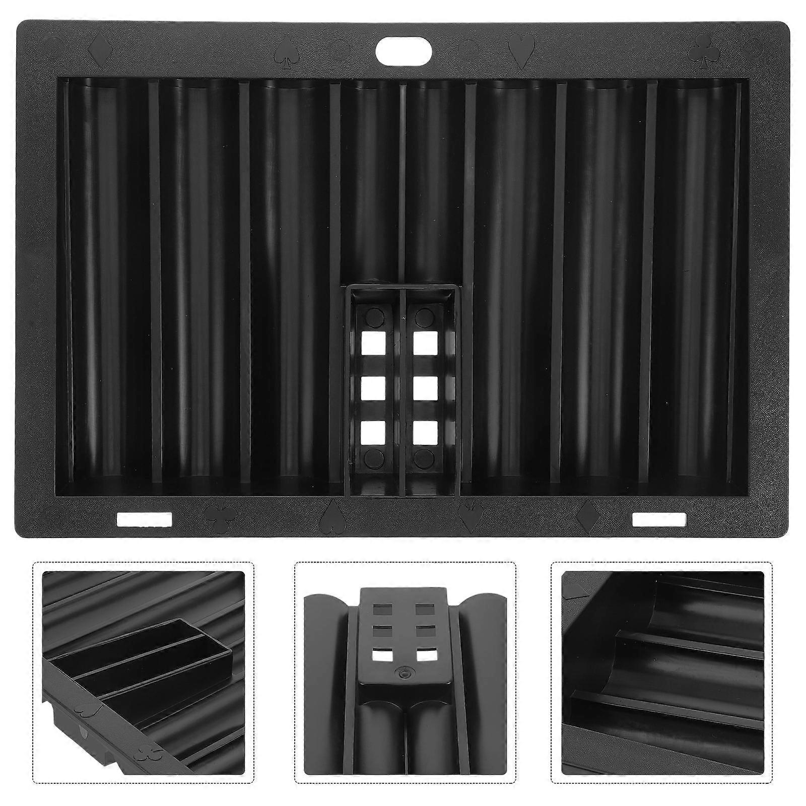 Poker Chip Tray Black Acrylic Case for Chip Display