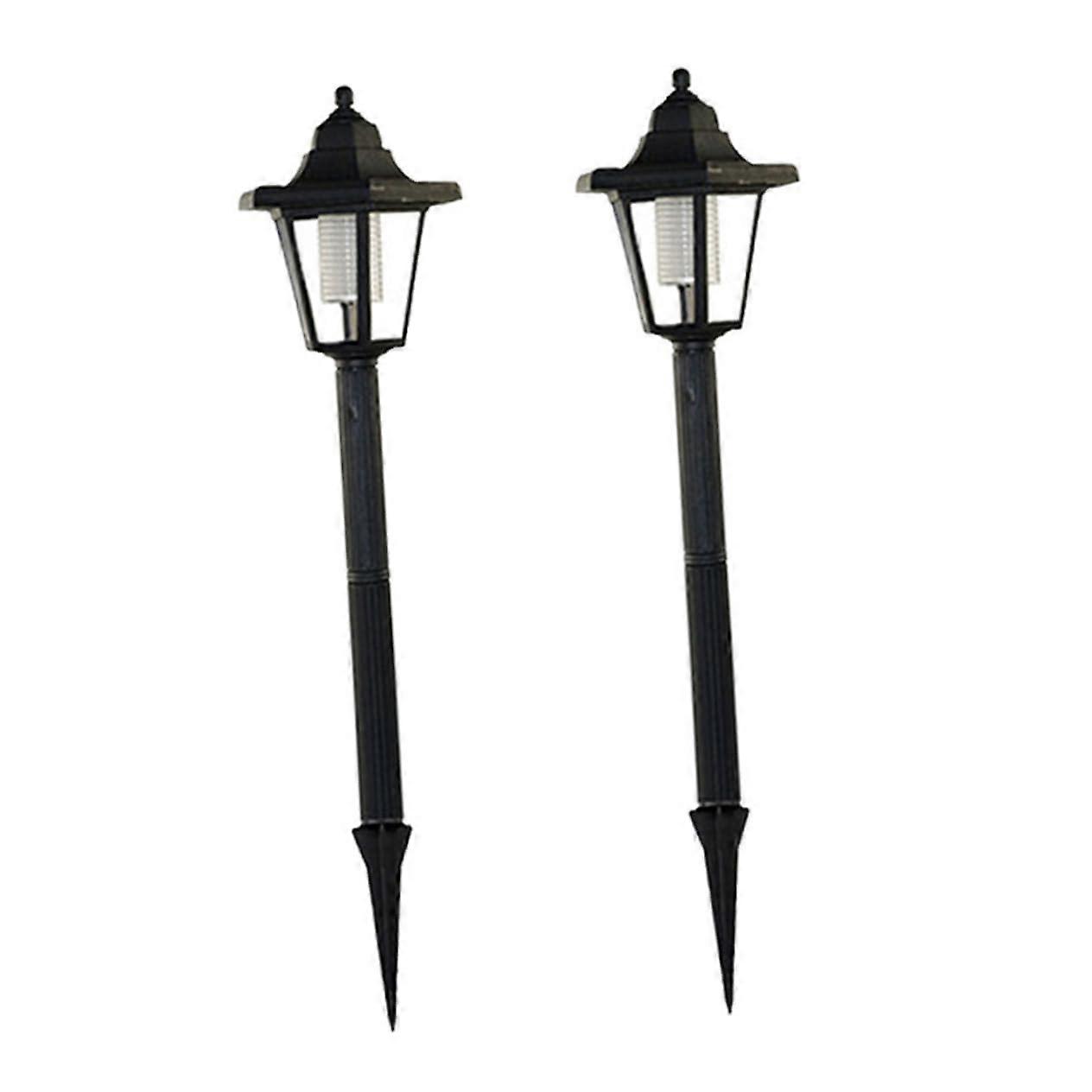 2 Pcs Solar Pathway Lights Waterproof LED with DuskDawn Sensor for Garden Yard Landscape