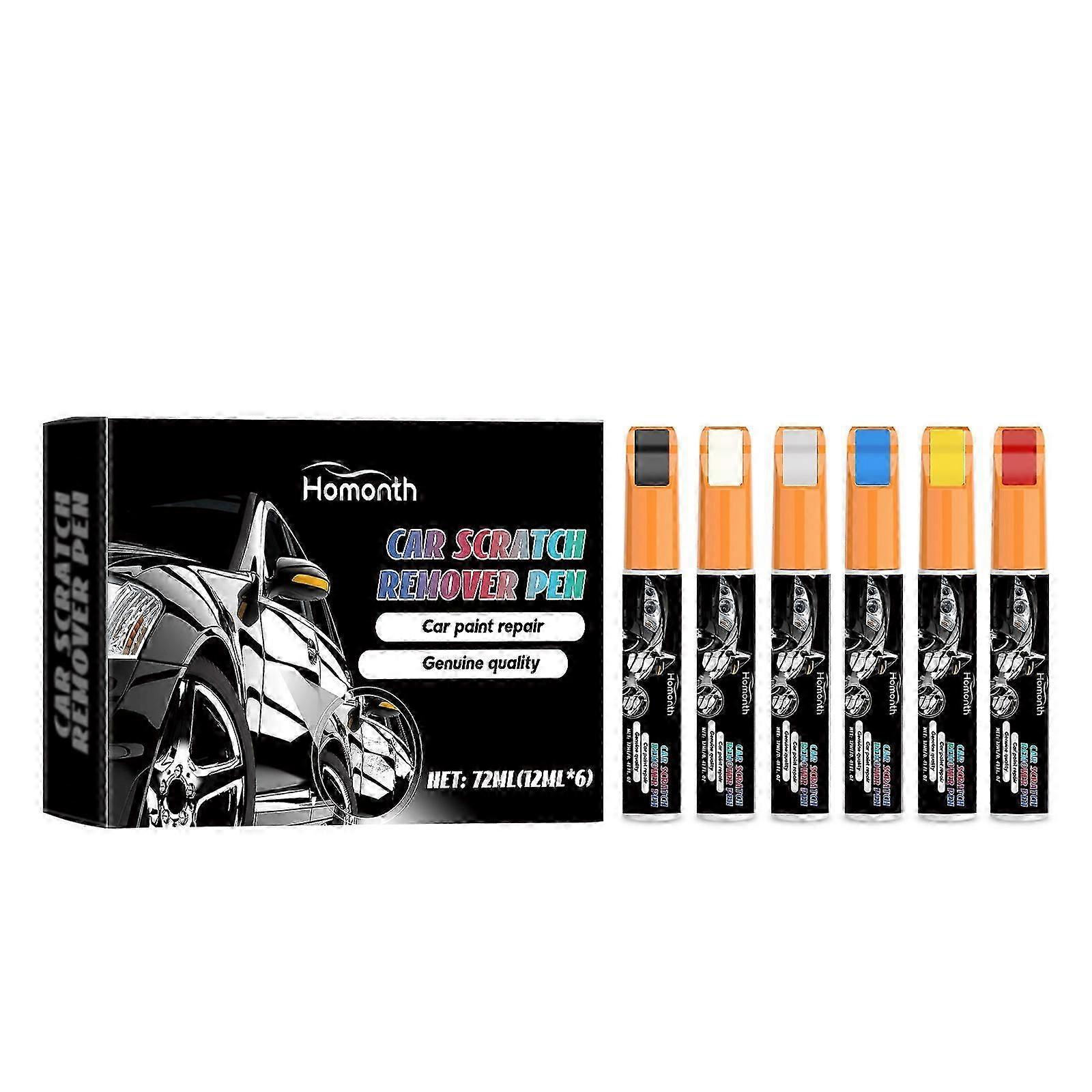 6-Color Automotive Scratch Repair Paint Pen Kit - Easy Touch-Up for Car Finish