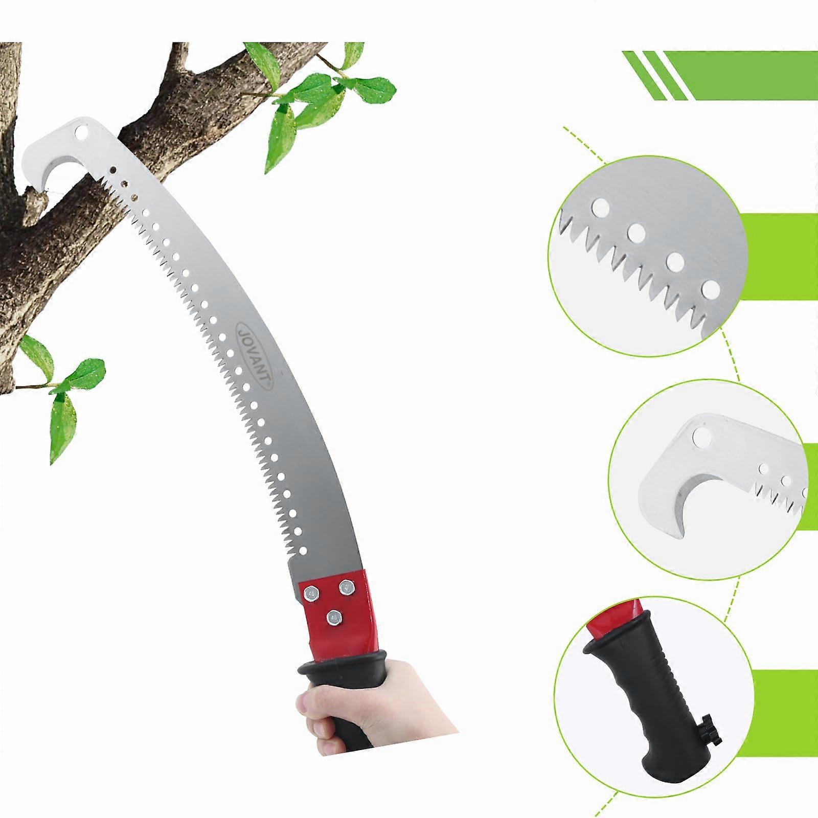 Pruning Saw for Telescopic Pole with Lightweight Grip and Rust Resistant Tree Branch Cutting