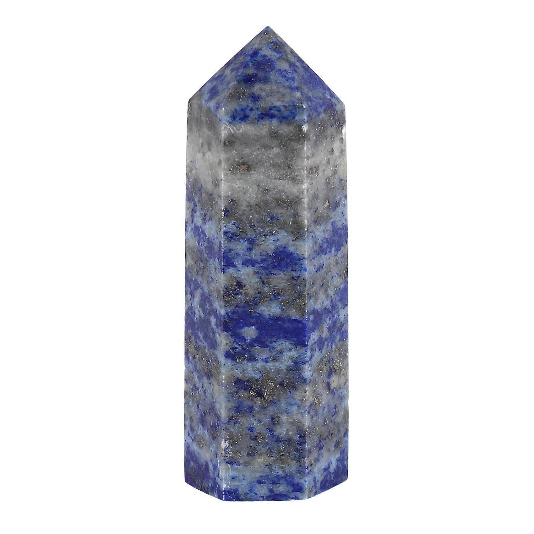 Lapis Lazuli Natural Crystal Column Lapis Lazuli Crystal Column Hexagonal Column Original Stone Decoration Decoration 5-6cm