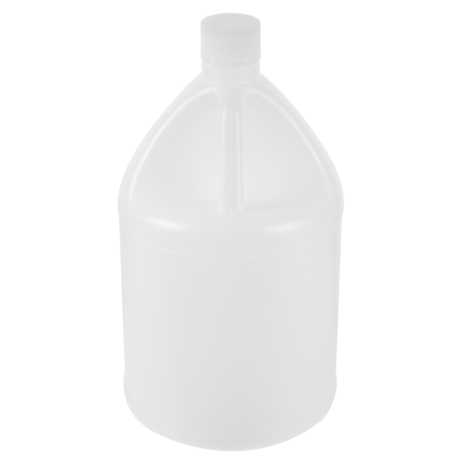 White Plastic Bucket Practical Water Bottle Simple 4 Liter Portable Bottle with Lid