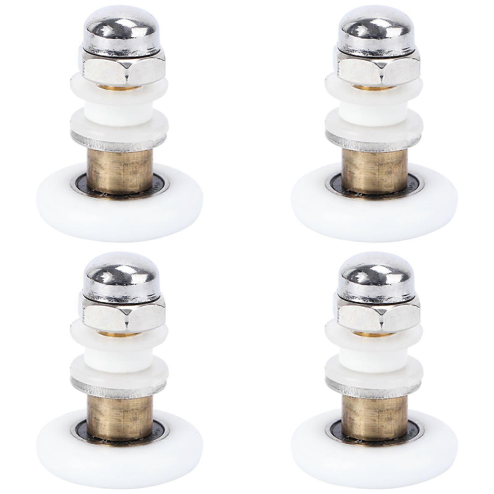 Copper Shower Door Rollers for Bathroom DIY Replacement 8Pcs Set