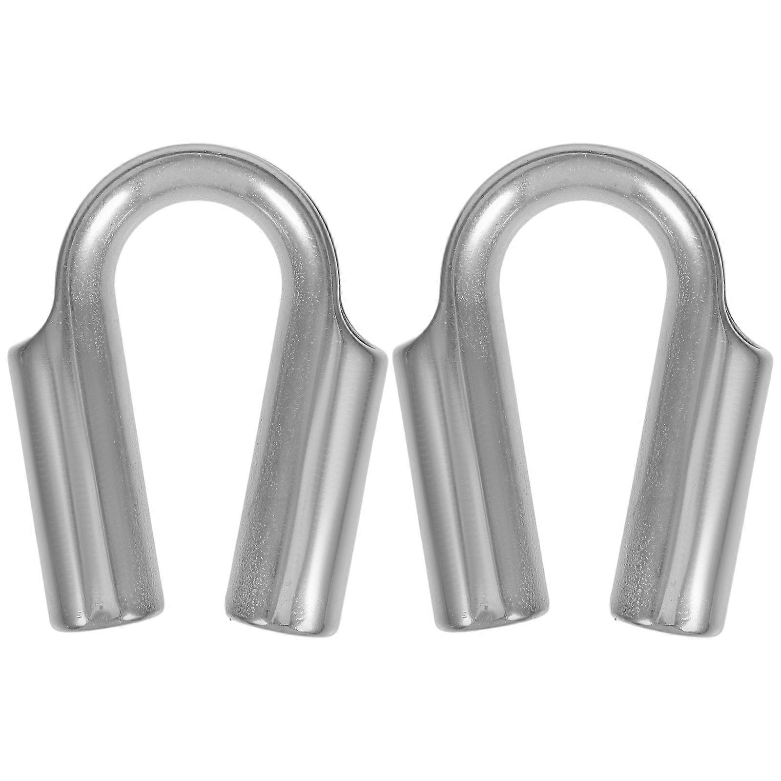 Stainless Steel Rope Thimbles with Triangular Ring for Wire Rope 2Pcs