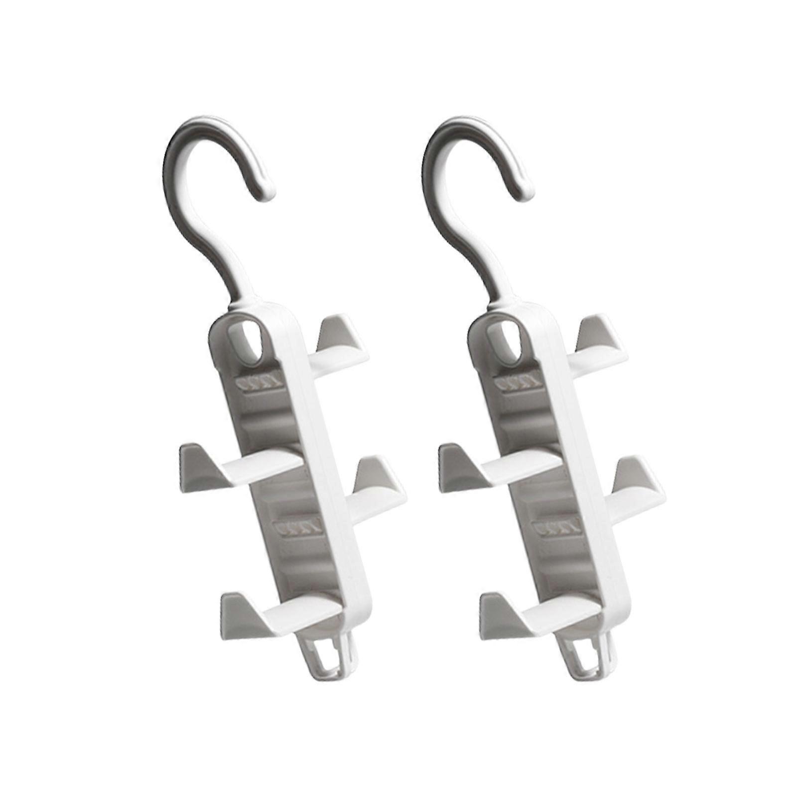 Space Saving Hanging Hook Delicate and Space Efficient Clothes Rack with Multi Row Hooks for Wardrobe and Door Use Multicolor