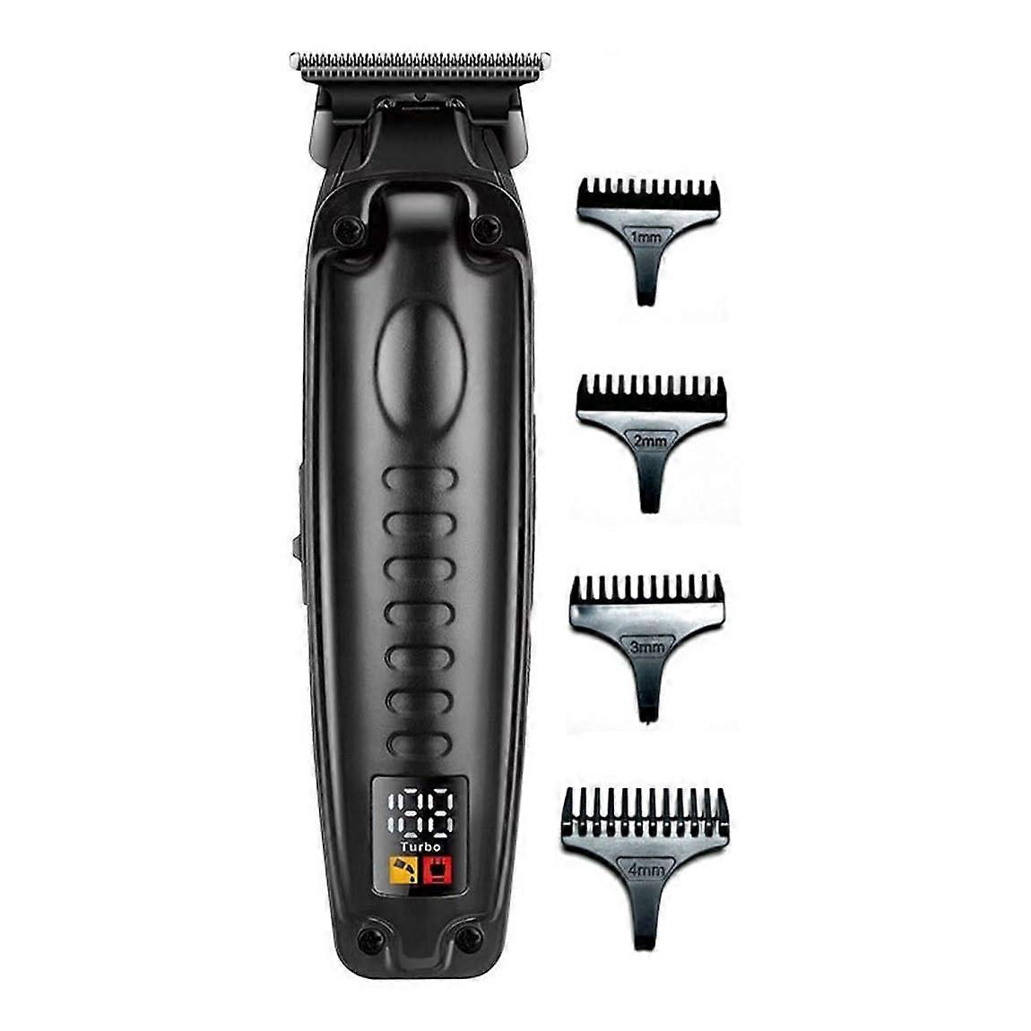 Professional Cordless Hair Clipper and Beard Trimmer with Titanium Precision Blades, USB Fast Charging, 200min Use