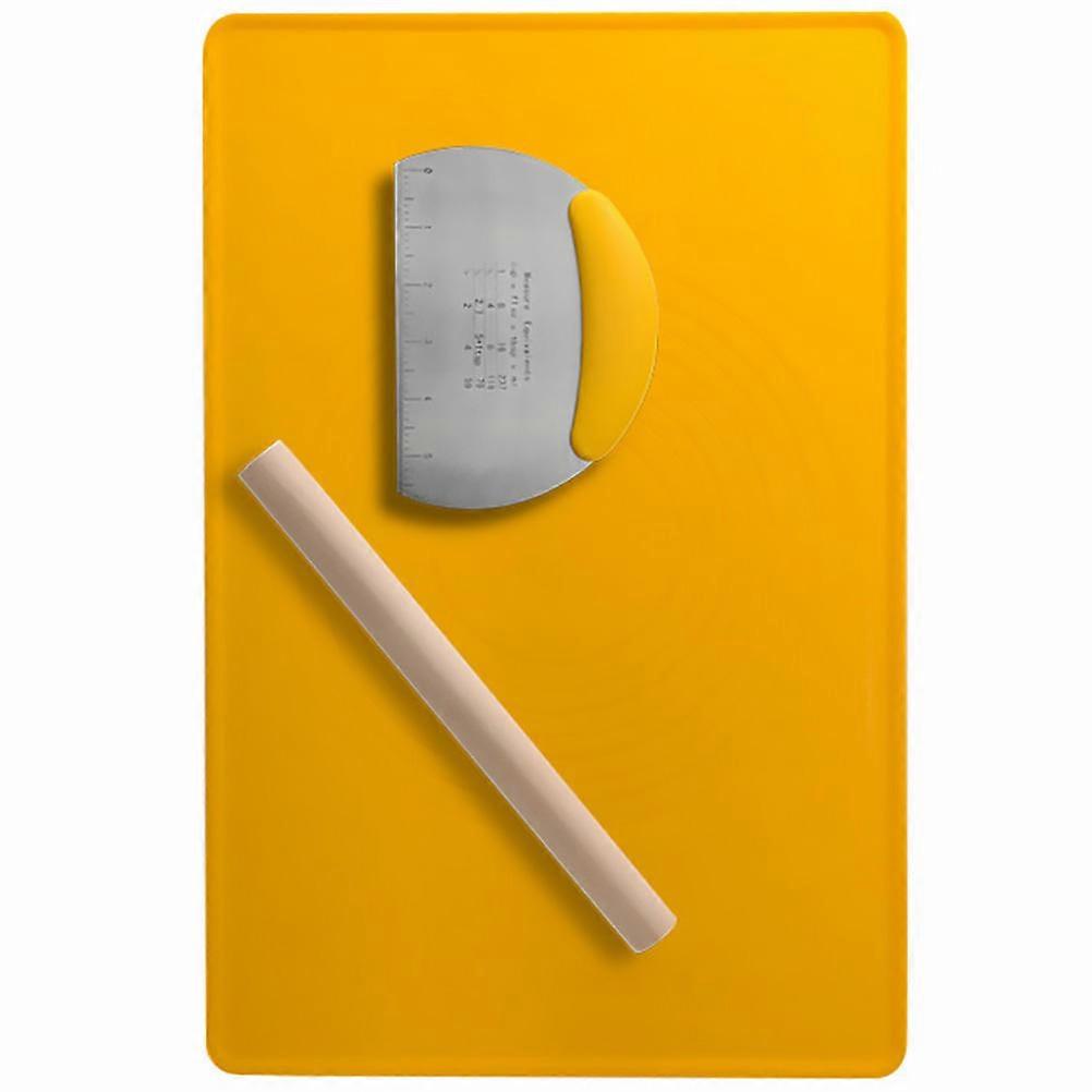 1Set Set of Silicone Dough Baking Tools for Kitchen Use in Yellow