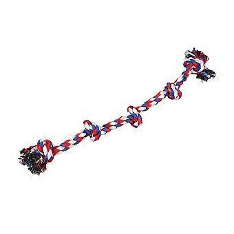 5-Knot Dog Rope Toy Heavy-Duty Dog Chew Rope Toy for Aggressive Chewer Interactive Dog Pull Cotton