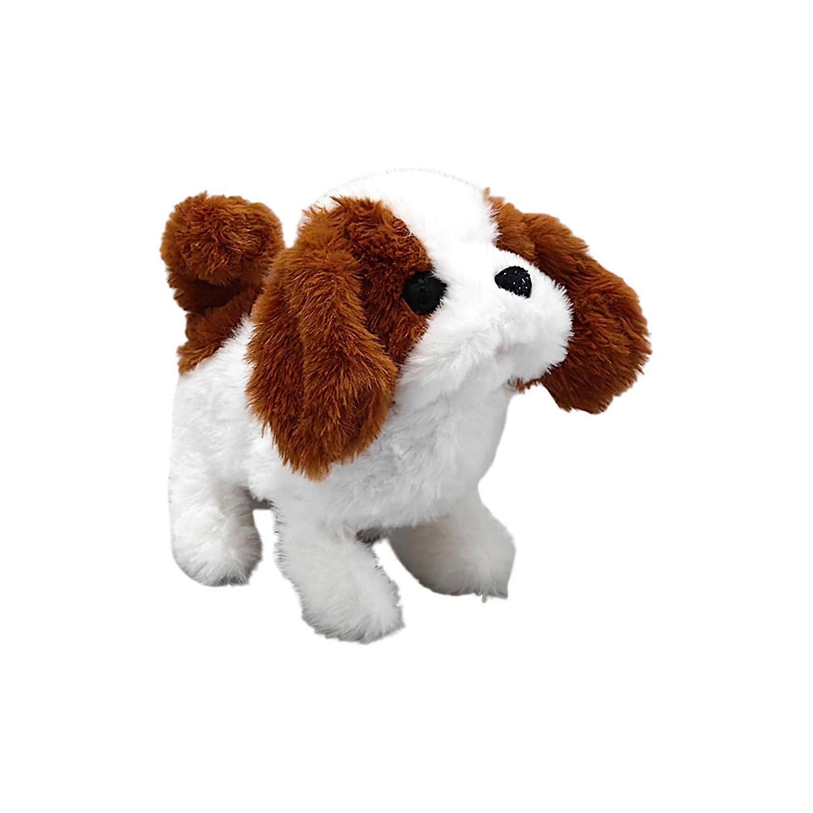 Lovely Electric Robot Dog Toy For Children Realistic Plush Puppy Automatic Voice Commands Safe Fun Interaction Pet Gift Multicolor