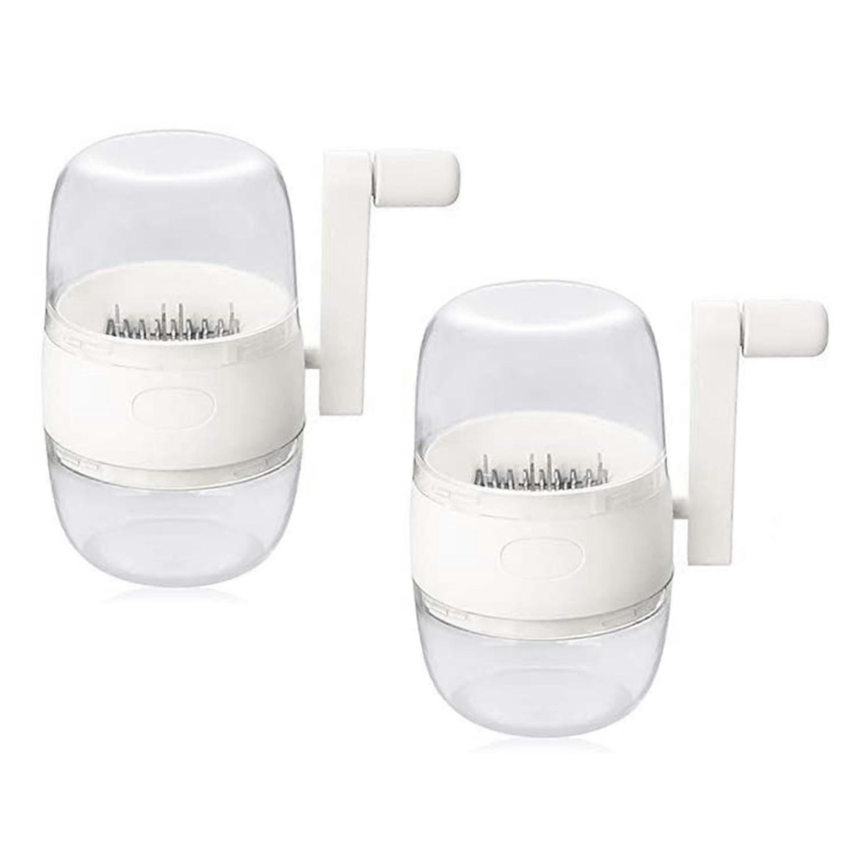 2X Nut Chopper Grinder Hand Crank for Nuts Walnut Pecans, Kitchen MultiChopper Shredder for Making Toppings