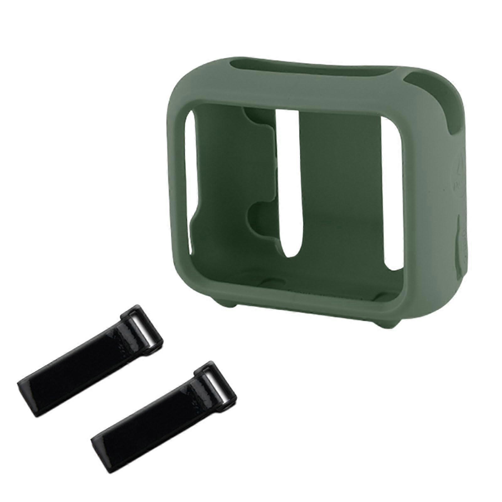 Shockproof Silicone Covers For Portable Bluetoothcompatible Speakers Green Carrying Hook Dustproof Case