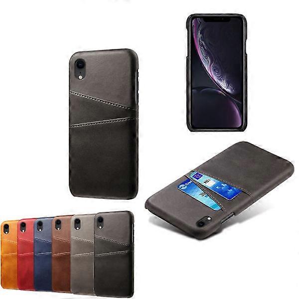 Compatible with Iphone XR case card holder - Grey