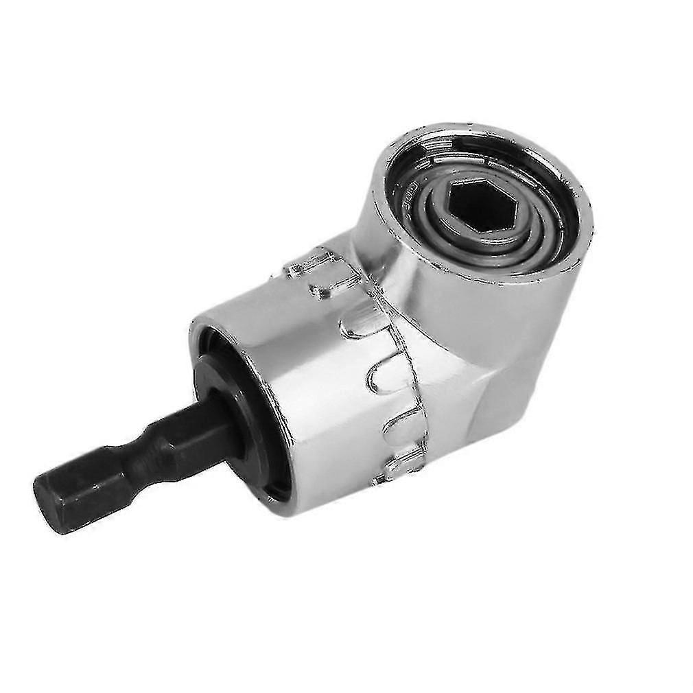 105 Degrees Angle Extension 1/4 Inch Hex Drill Bit Screwdriver Tool Drilling Turning Head Screwdriver Socket Holder Adaptor
