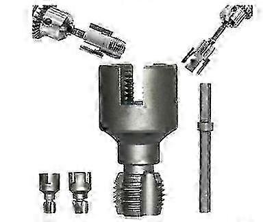 Integrated Internal External Pipe Threading Tool Combined with Pipe Thread Cutting Instrument for Plumbing Tasks and Fabrication Work