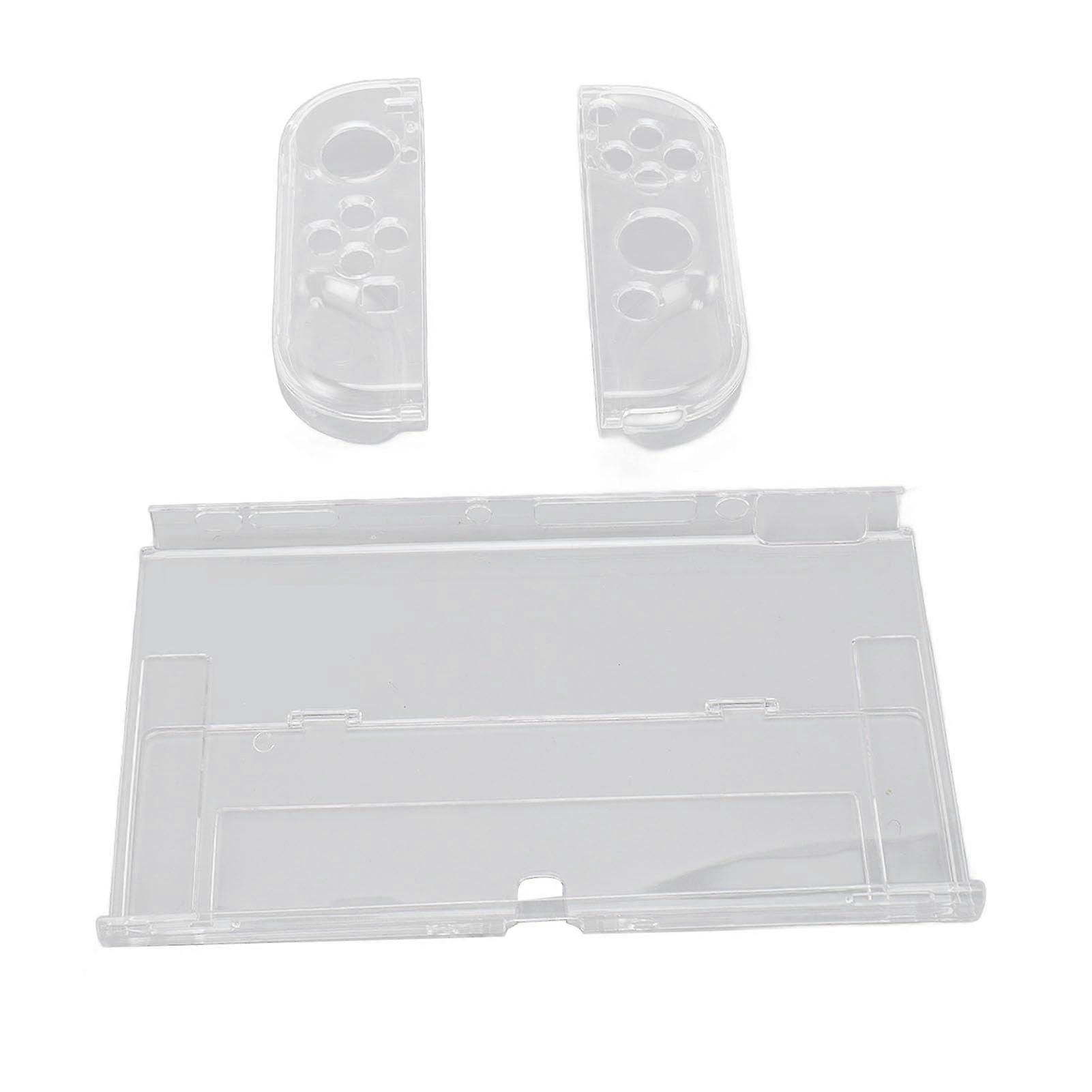 Case for Nintendo Switch OLED Slim Dockable Transparent Protective Cover with Comfortable Grip