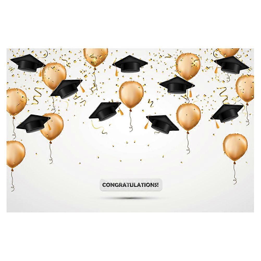 Graduation Backdrop 3D Photo Background for Decoration 2Pcs Set