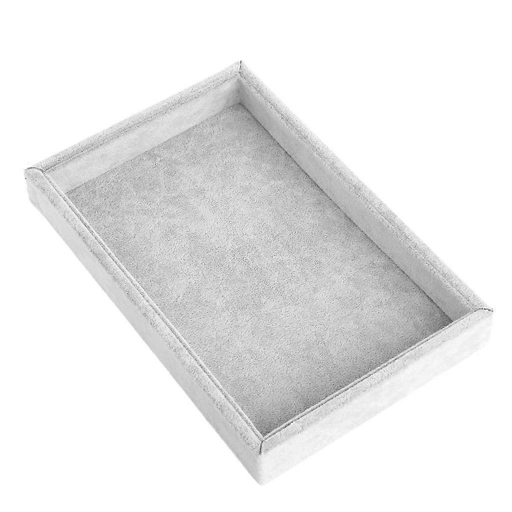 Jewelry Display Organizer with Stackable Ring Tray for Secure Showcase and Easy Access Storage