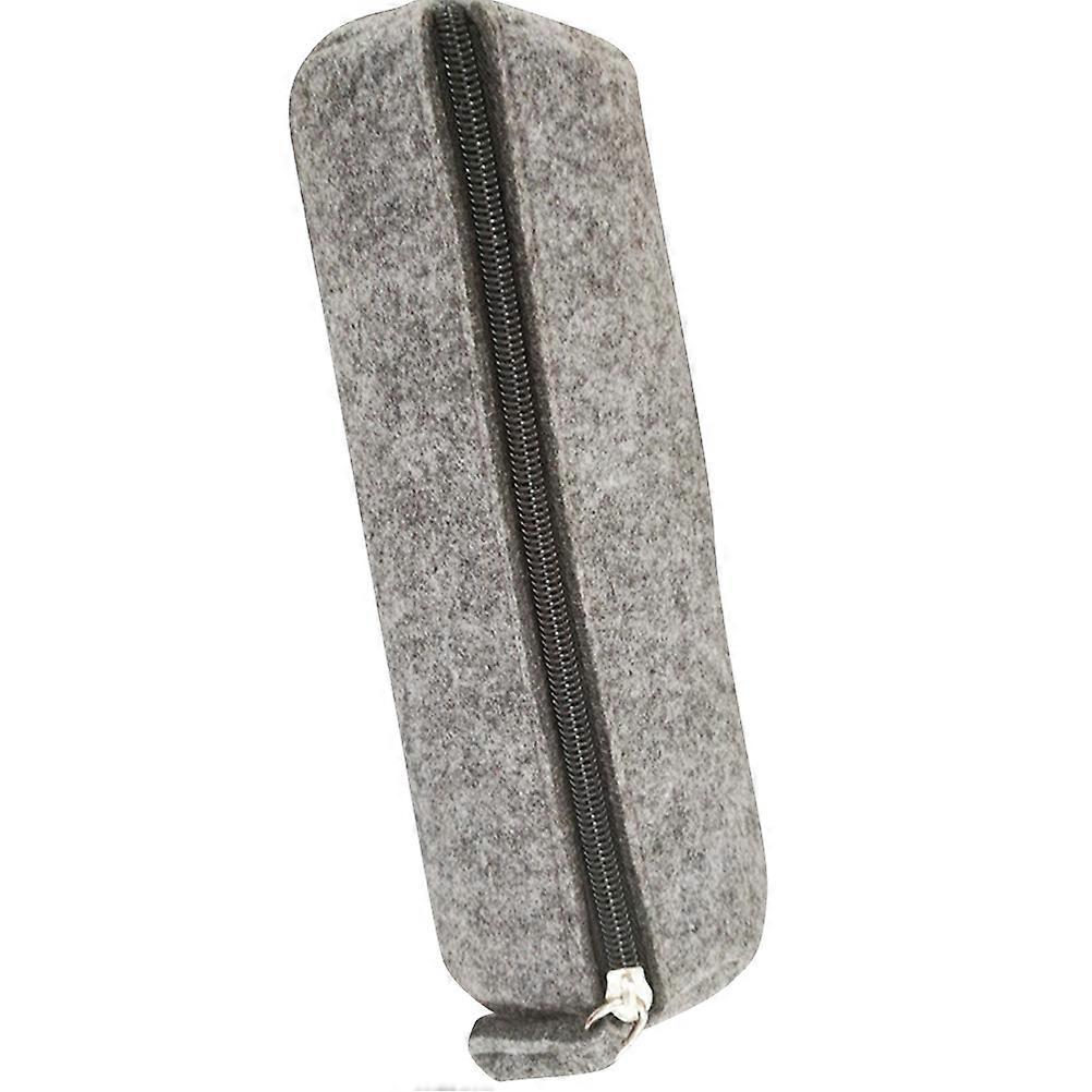 Makeup Pouch Round Felt Pen Bag for Storage Large Capacity