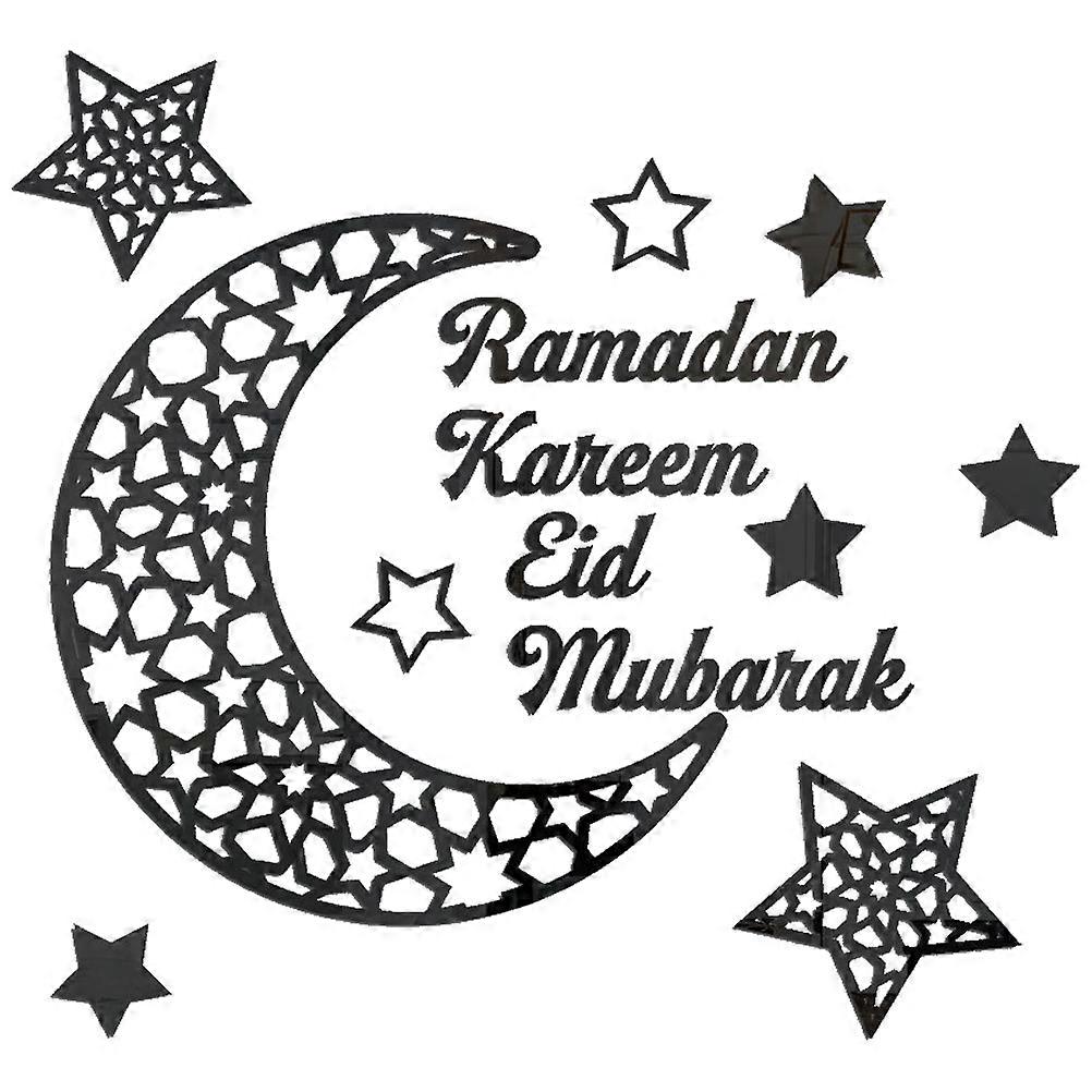 Eid Wall Decor Removable Wall Decals for Home Decoration Star Shape 45x42cm 1Set