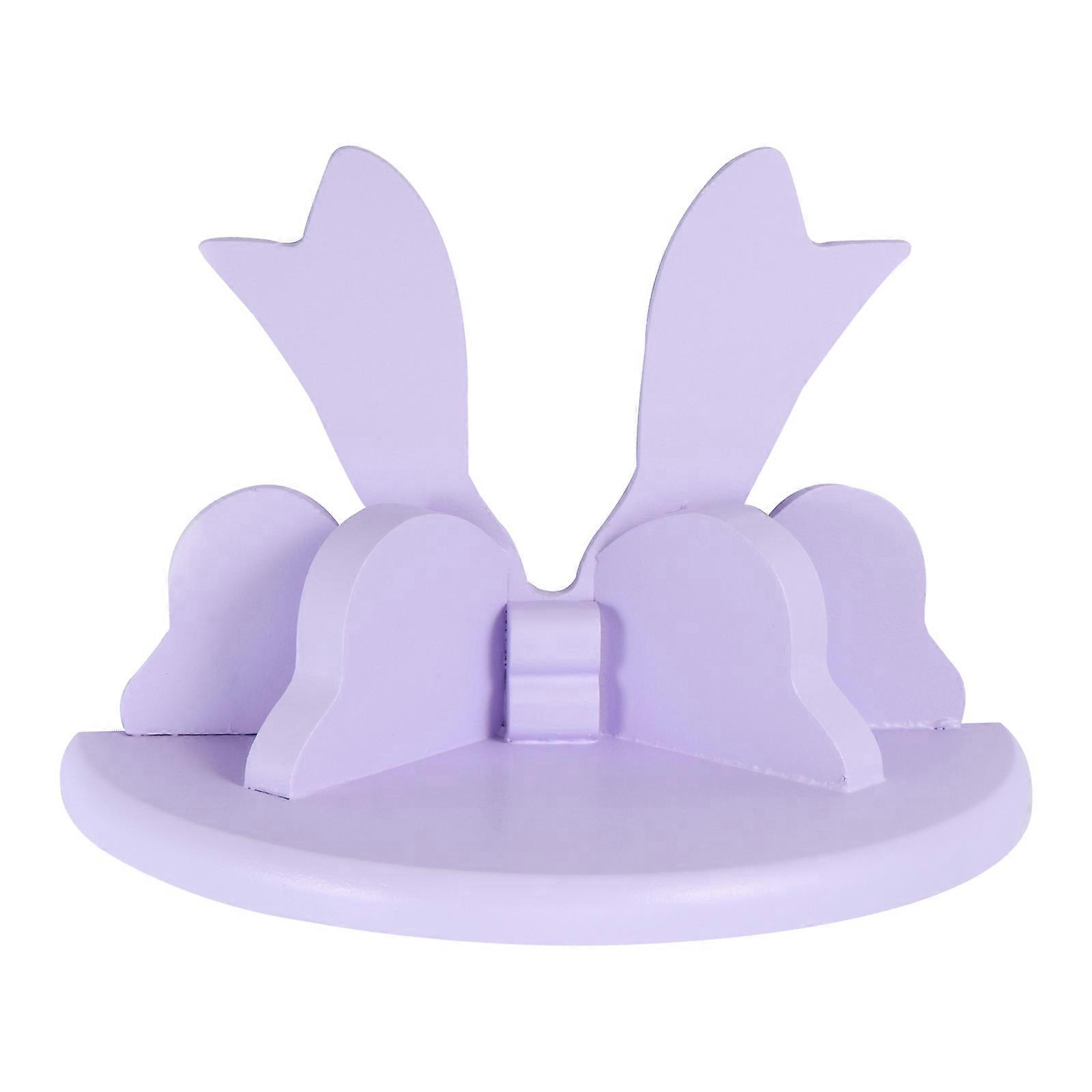 Practical Bowknot Wall Rack Wooden Storage for Home 1Pcs Indoor Use