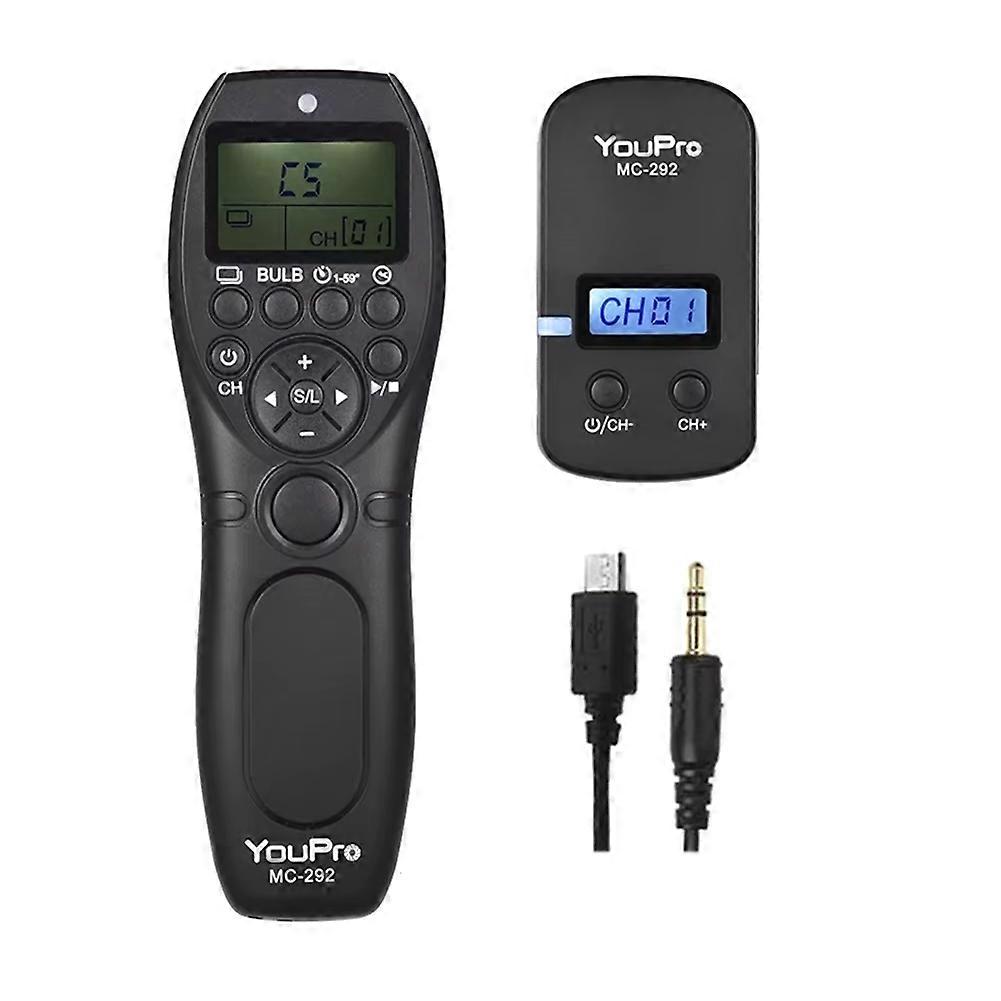 -292 2.4G Wireless Remote Control LCD Timer Shutter Release Channels for /// E2