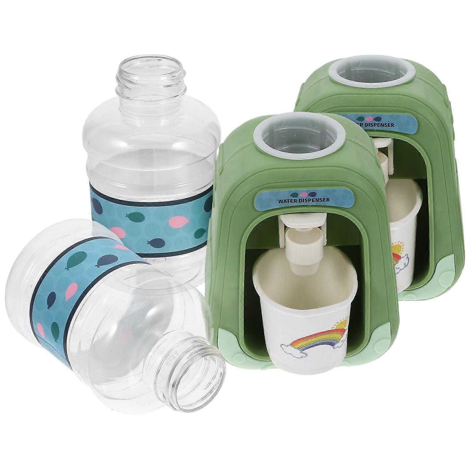 Kids Water Dispenser Playing Toy for Pretend Kitchen 2Sets Educational Model