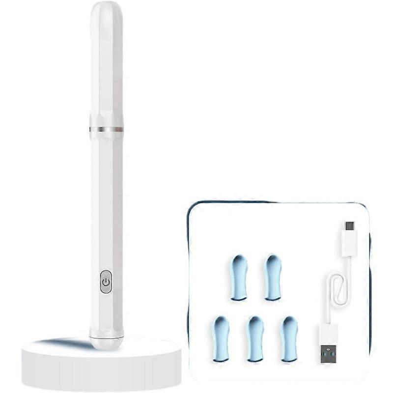 Ear Wax Removal Tool with Camera USB C Endoscope Visual Ear Cleaner for Safe Wax Removal White