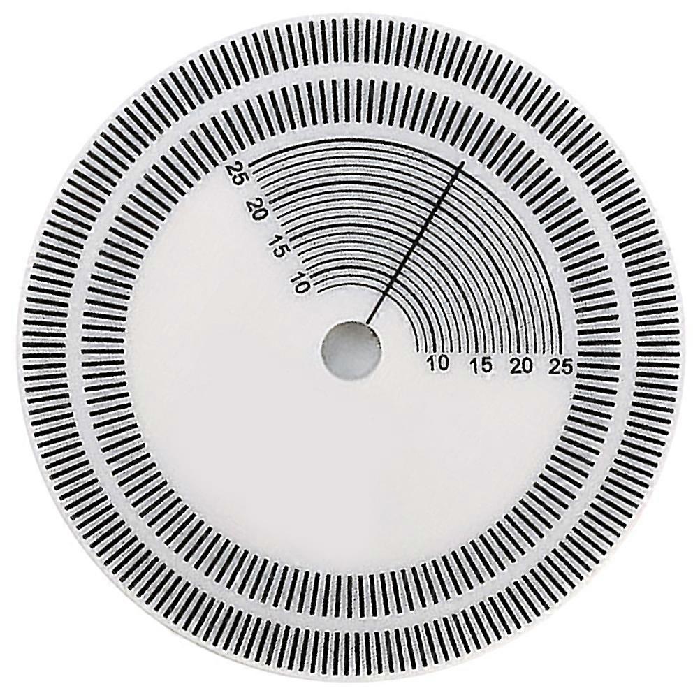 Vinyl Record Player Supplies Stroboscope Disc Speed Meter White