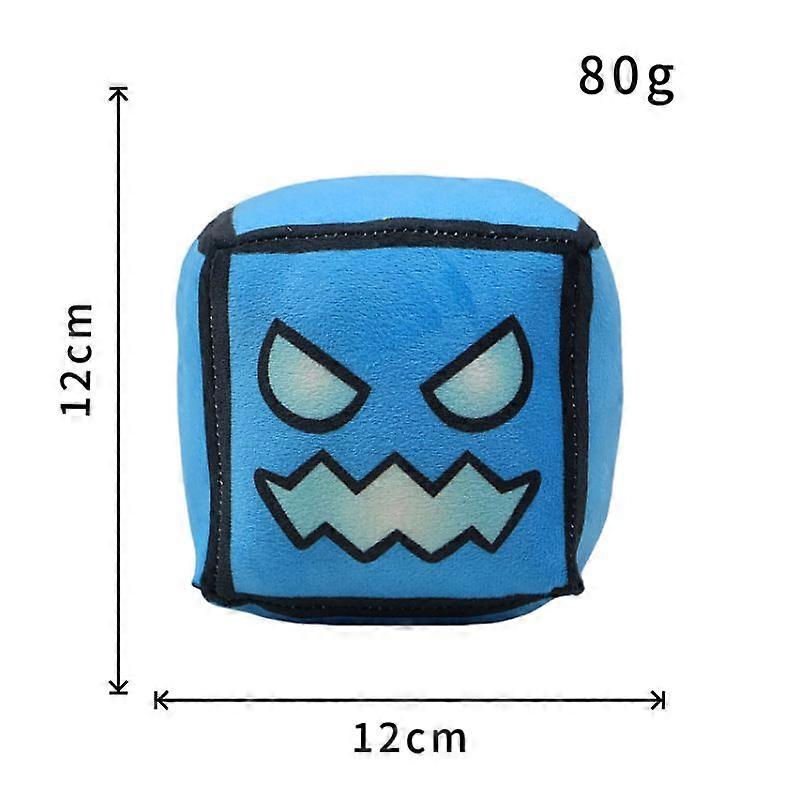 Geometry Dash Geometry Dash Plush Toy Game Figure Blue Cube