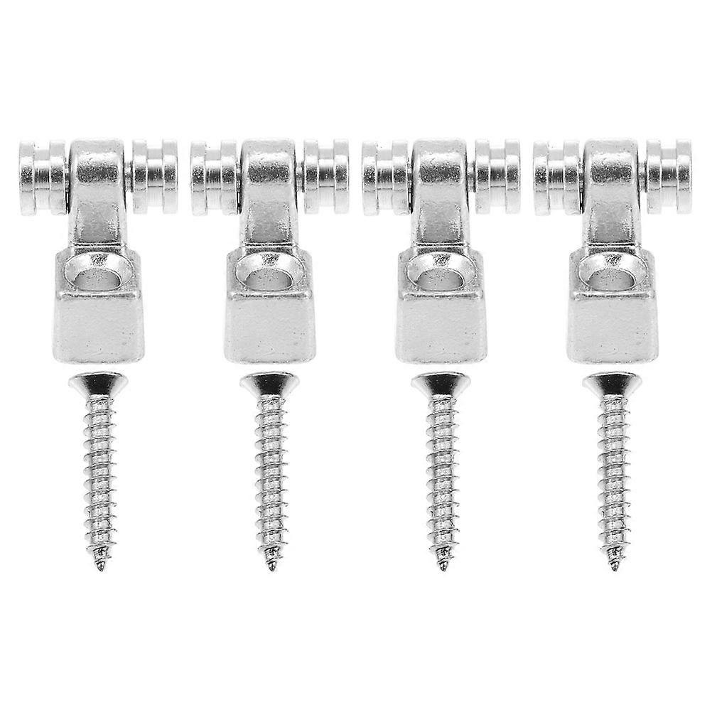 Electric Guitar String Guides Metal Retainers Press Handle 1Set Silver