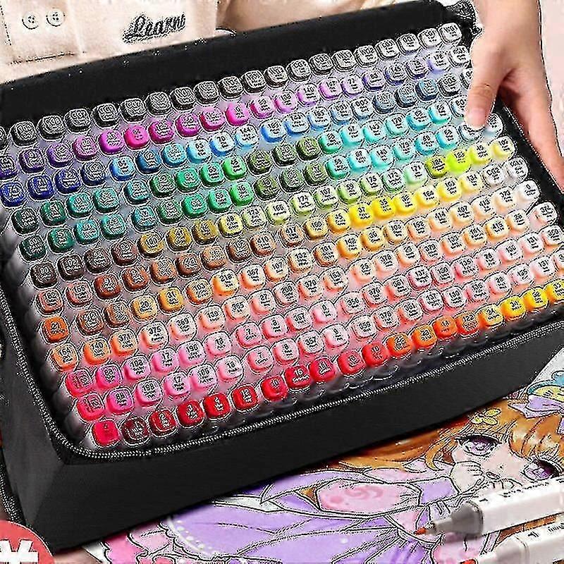 Alcohol markers set for drawing sketching coloring poster design